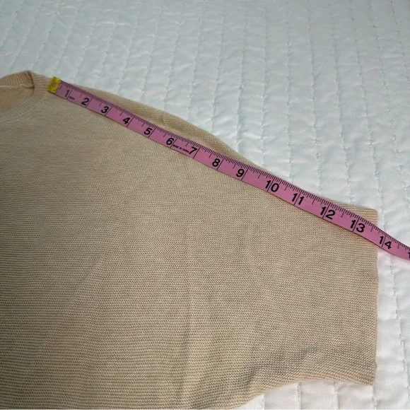 Quince Women's Cashmere Lightweight Link-Organic Cotton Crew Neck Sweater Top - Picture 6 of 11